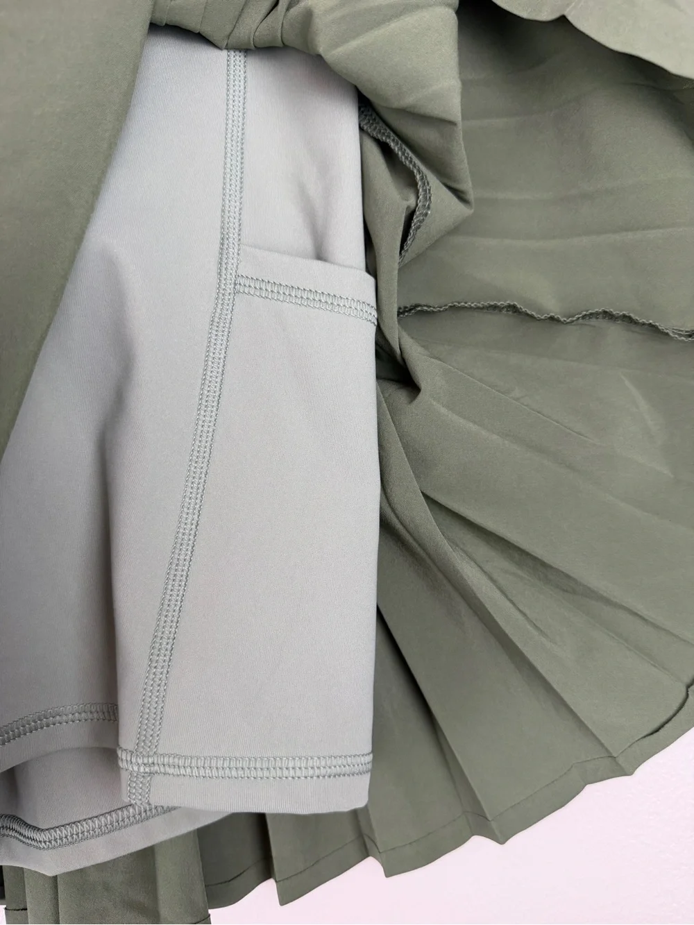 lululemon Olive Pleated Skirt & Blush Flared Skirt Bundle Tennis Pickleball